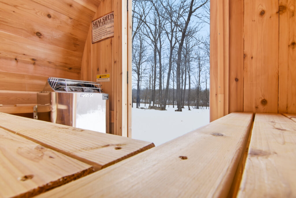 Barrel Sauna with River Views