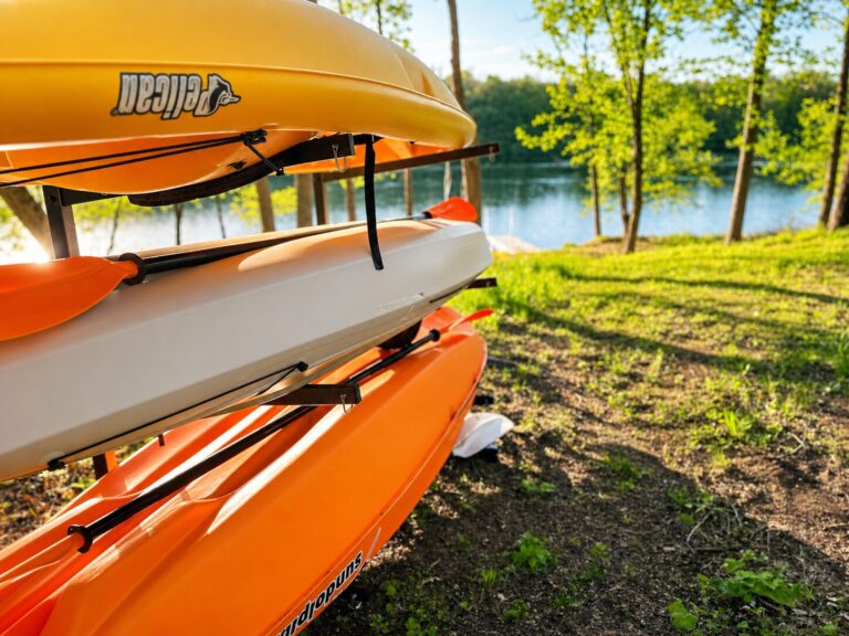 Kayaks available for your enjoyment.